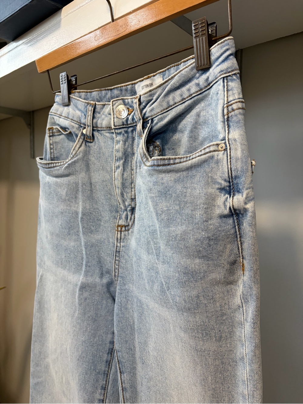 Cotton On Curvy Straight Stretch Jeans 4 Light Wash